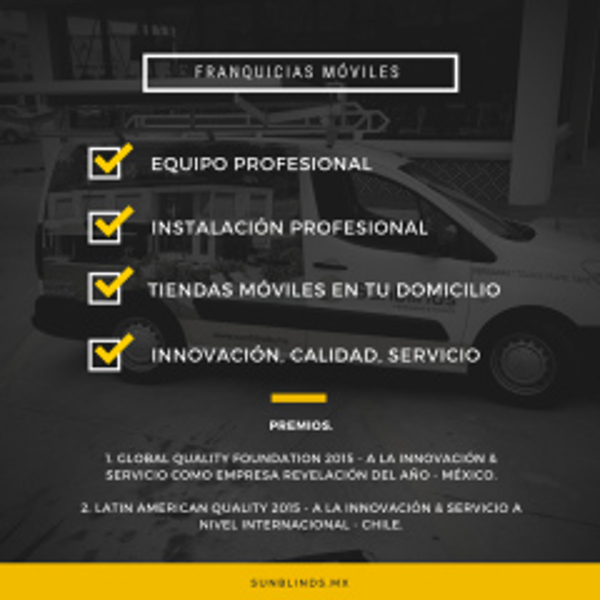 Franquicia Sunblinds Móvil Franquicia Sunblinds Móvil