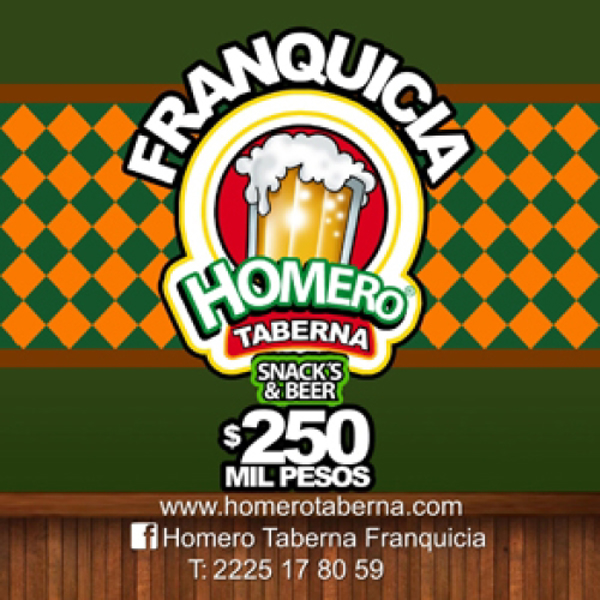 Franquicia Homero Taberna por 250mil pesos