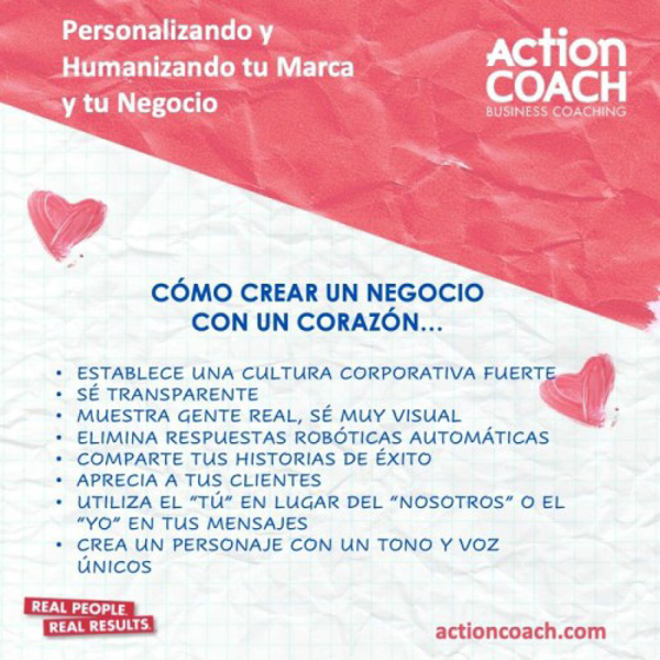 ActionCOACH enseña cómo crear un negocio con corazón
