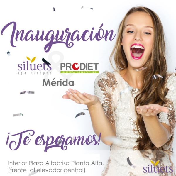 Te esperamos en nuestra nueva apertura de franquicia Siluets&Prodiet en Mérida.