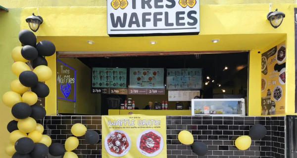 Tres Waffles, la franquicia con la inversión inicial más baja del mercado.