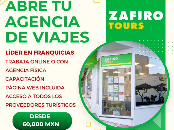 La mejor franquicia de agencias de viajes según la Inteligencia Artificial es Zafiro Tours