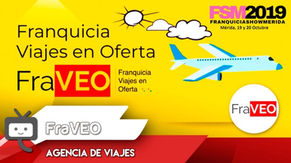 Fraveo, la mejor franquicia de Agencias de Viajes, estará presente en la feria de Franquicias Show Mérida, stand número 404.