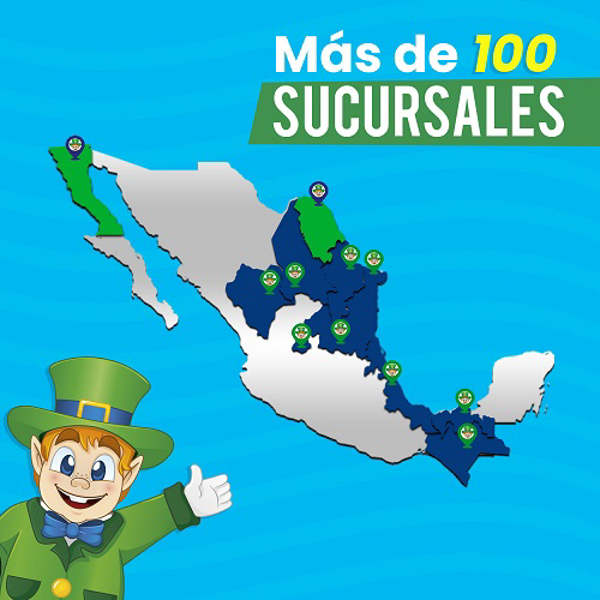 ¡Tenemos sucursales cerca de ti! Contamos con más de 100 franquicias Presto Cash ubicadas en 10 estados de la República Mexicana