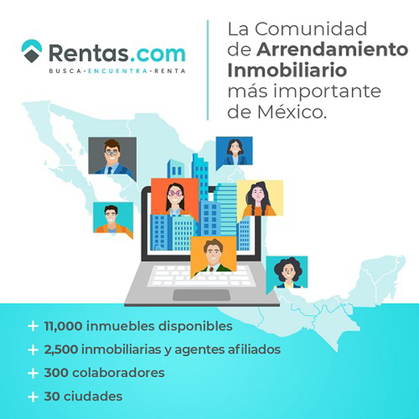 Rentas.com La comunidad de franquicias de arrendamiento inmobiliario más importante de México.