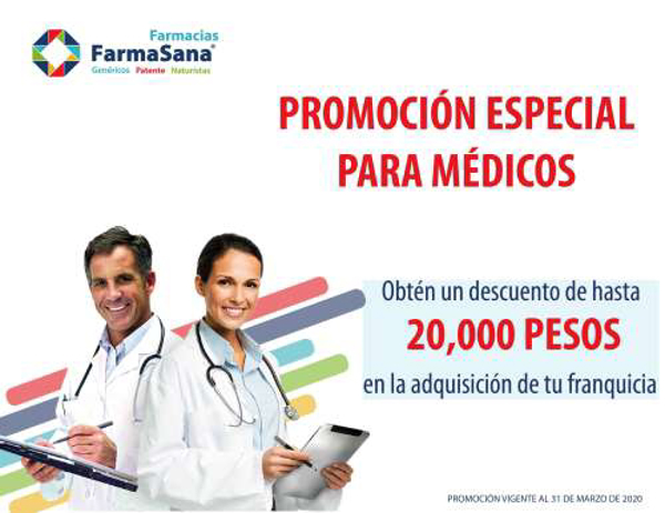 ¡Precio especial de franquicia para médicos!