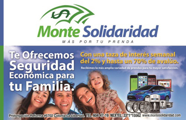 Monte Solidaridad Casa de Empeño Crea Agresiva Estrategia de Franquicias.