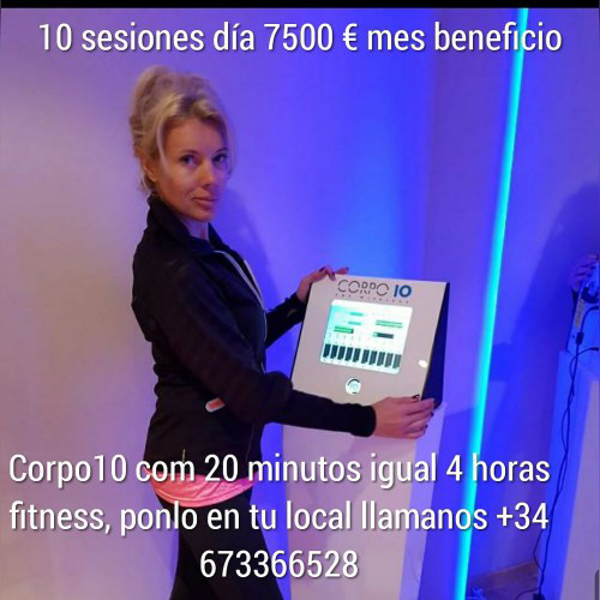 Cree su negocio en area de las franquicias de fitness, estética, rehabilitación con electroestimulación integral 20 minutos igual 3 horas fitness