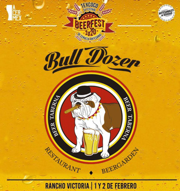 Franquicia Cerveza Bulldozer en feria artesanal Texmelucan el día 1 y 2 de Febrero