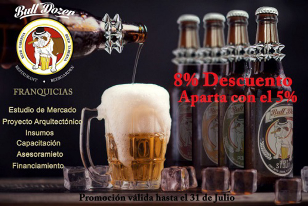 PROMOCIÓN DE JULIO  - FRANQUICIA TABERNA BULLDOZER