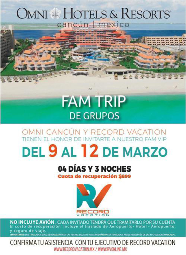 Felicitaciones al CEO Estanislao Cancino que se encuentra de Fam en Cancún, hospedándose en Omni Hoteles & Resorts.