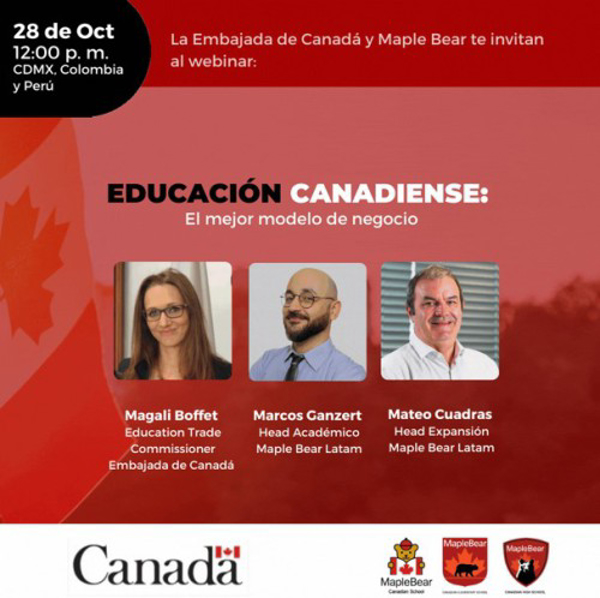 Asiste a nuestro webinar, Metodología Canadiense: dejando huella en la educación