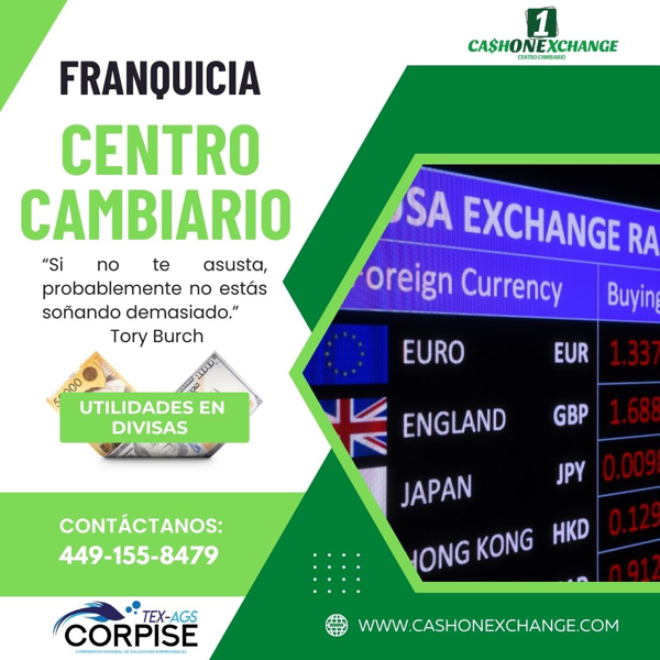 CASH ONE XCHANGE CON RESPALDO CORPORATIVO