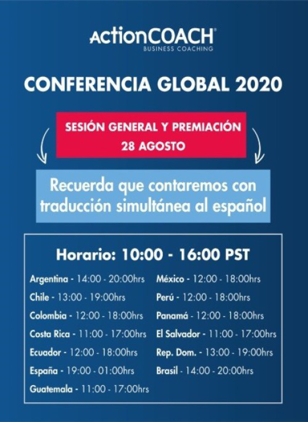 Con gran éxito ActionCOACH desarrolló su Conferencia Global 2020