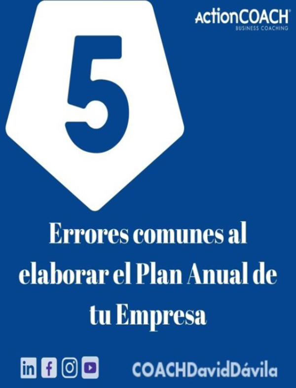 ActionCOACH alerta sobre los cinco errores comunes al realizar una Planeación Anual