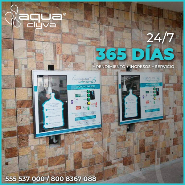 Aquaclyva, franquicia con rendimiento 365 días 24/7