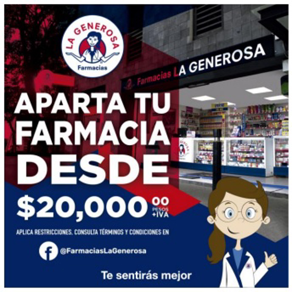 Franquicia La Generosa; La industria farmacéutica crece a doble dígito Un crecimiento extraordinario.