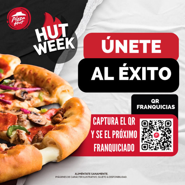 Únete al éxito de las franquicias Pizza Hut.