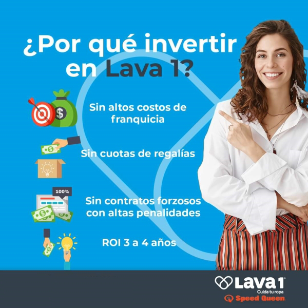 ¿Quieres abrir una franquicia de lavandería? Inicia con el mejor socio comercial Lava1