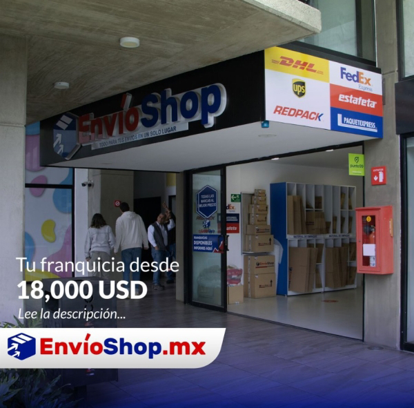 Adquiere tu propia franquicia de éxito con Envíoshop.