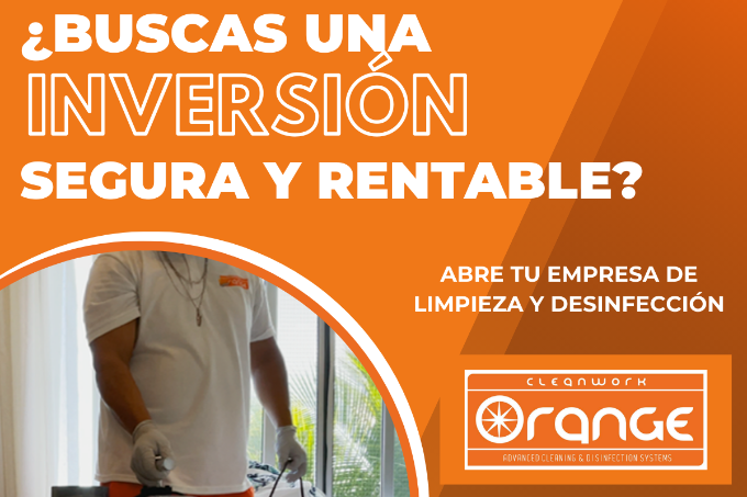Únete a la franquicia de limpieza e higiene Cleanwork Orange.