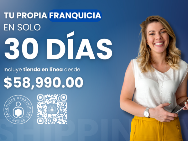 Invierte en una franquicia dropshipping desde $ 58,990.00
