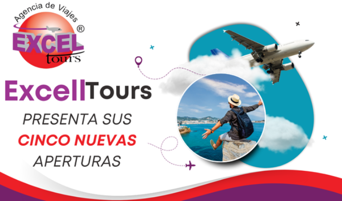 Excel Tours lidera el sector de franquicias de agencias de viajes, con 5 aperturas en cuatro meses.