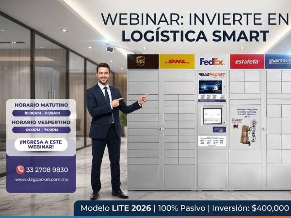 WEBINAR: Invierte en la logística inteligente con una franquicia Dagpacket