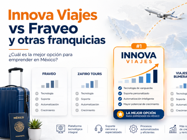 Innova Viajes vs Fraveo, Zafiro Tours y otras franquicias de viajes: ¿cuál es la mejor opción para emprender en México?