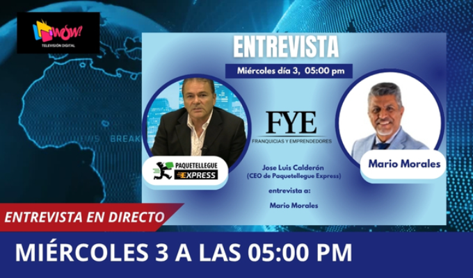 Entrevista mañana miércoles 3 de Junio por Jose Luis Calderón y Mario Morales.