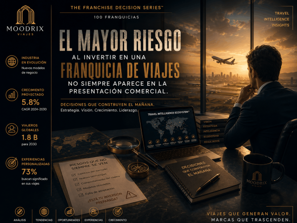 El mayor riesgo al invertir en una franquicia de viajes no siempre aparece en la presentación comercial.