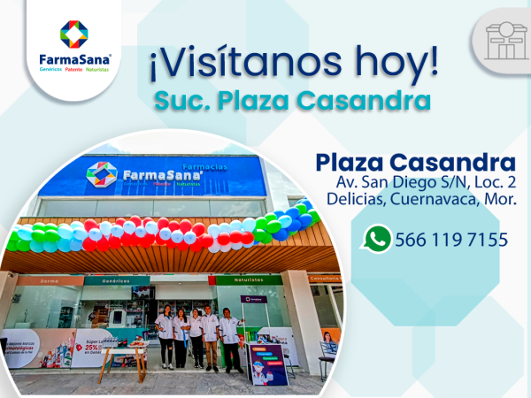 ¡Ya abrimos nueva franquicia FarmaSana Cuernavaca! 