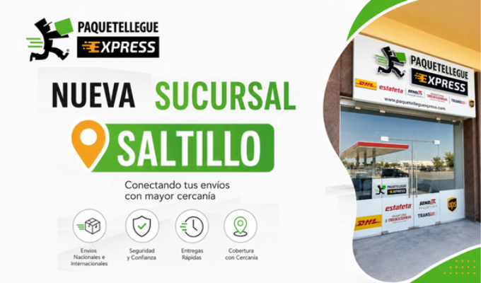 Presentamos la nueva franquicia Paquetellegue Express en Saltillo.