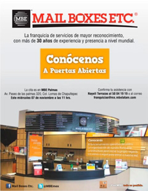 Conoce las franquicias Mail Boxes Etc en su jornada de puertas abiertas