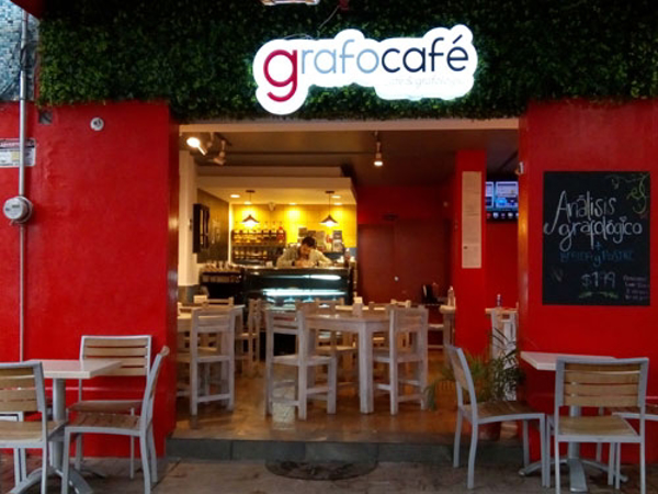 Grafocafé concepto innovador en el ramo de las franquicias de cafetería con una imagen fresca y el toque único de la grafología