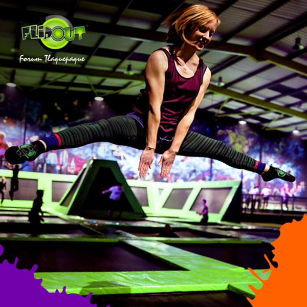 Ven a divertirte a la franquicia Flip Out y ponte en forma con nuestras clases de Flip Fit