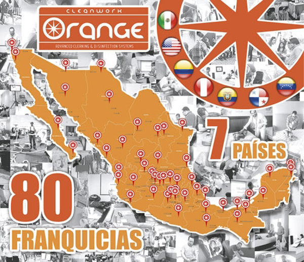 La red de franquicias Cleanwork Orange en Expofranquicia