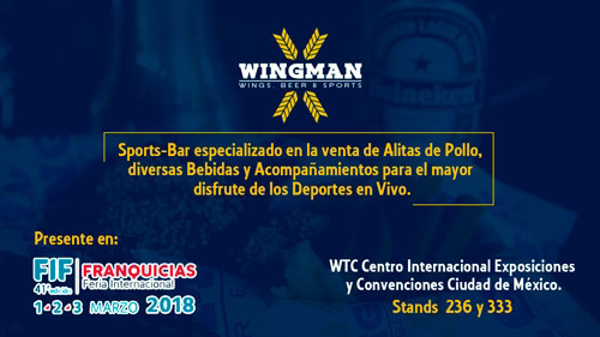 Visíta a la franquicia Wingman en su stand de Expofranquicia