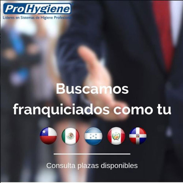 Buscamos franquiciados como tú, consúltanos Prohygiene es tu franquicia