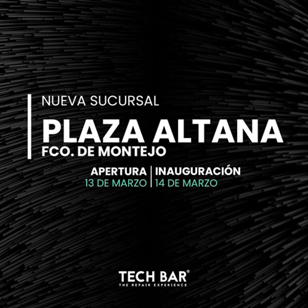 Próximamente Tech Bar apertura su quinta franquicia en Fco. de Montejo Plaza Altana