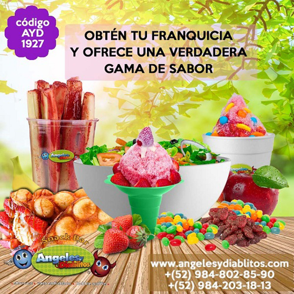 ¡¡No esperes más, conoce nuestra variedad de productos y únete a nuestras franquicias Angeles & Diablitos!!