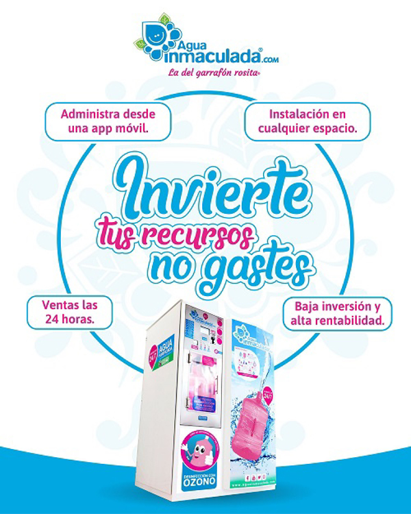 Emprende tu propio negocio y genera ventas las 24 horas con un Vending franquicia de &#120276;&#120308;&#120322;&#120302; Inmaculada.